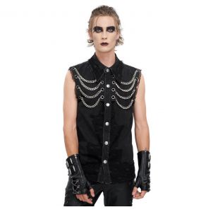 Black 'Aligern' Sleeveless Shirt