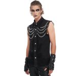 Black 'Aligern' Sleeveless Shirt