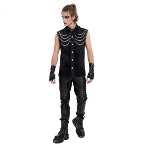 Black 'Aligern' Sleeveless Shirt