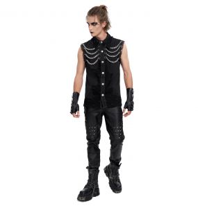 Black 'Aligern' Sleeveless Shirt