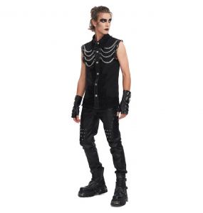 Black 'Aligern' Sleeveless Shirt