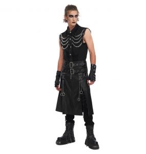 Black 'Aligern' Sleeveless Shirt