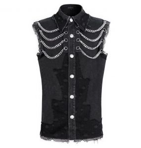 Black 'Aligern' Sleeveless Shirt