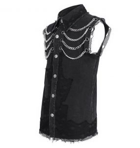 Black 'Aligern' Sleeveless Shirt