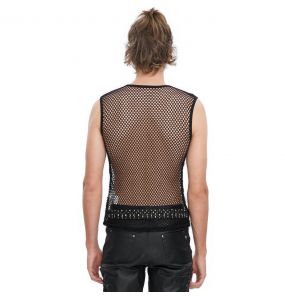 Black 'Aligern' Sleeveless T-Shirt