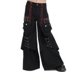 Black 'Aligern' Wide Legs Pants