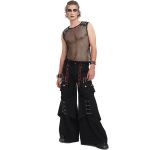 Black 'Aligern' Wide Legs Pants