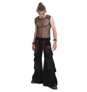 Black 'Aligern' Wide Legs Pants