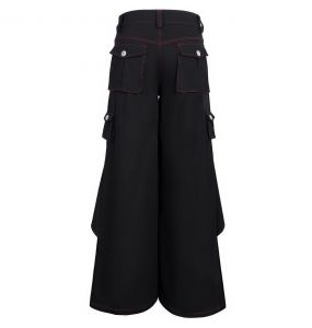 Black 'Aligern' Wide Legs Pants