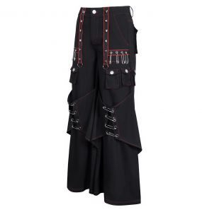 Black 'Aligern' Wide Legs Pants