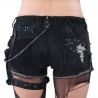 Black 'Mad Girl' Denim Hot Pants