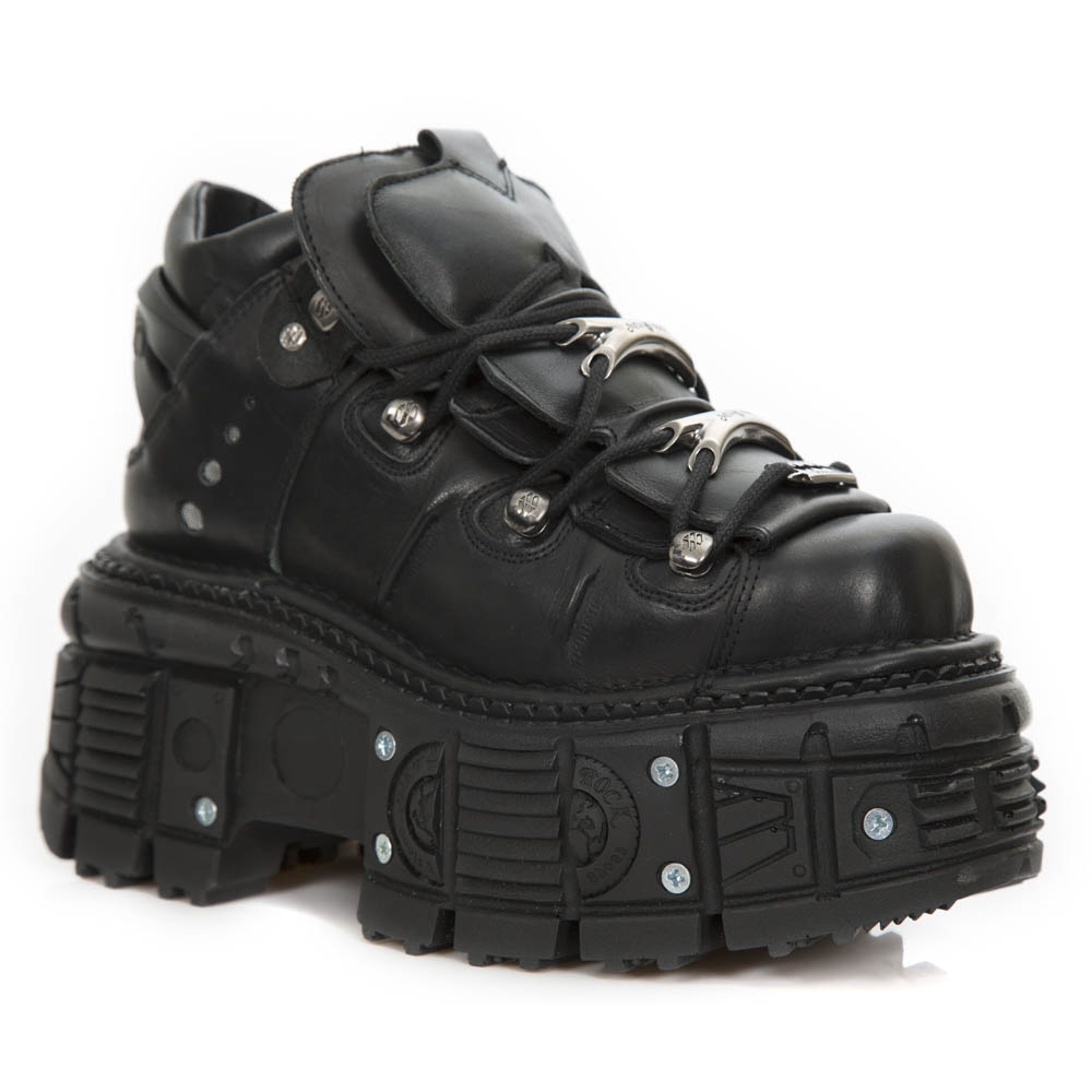 Black Itali New Rock Tank Shoes M.TANK106-C2 • The Dark Store™