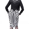 Black and White 'Pencil' Skirt